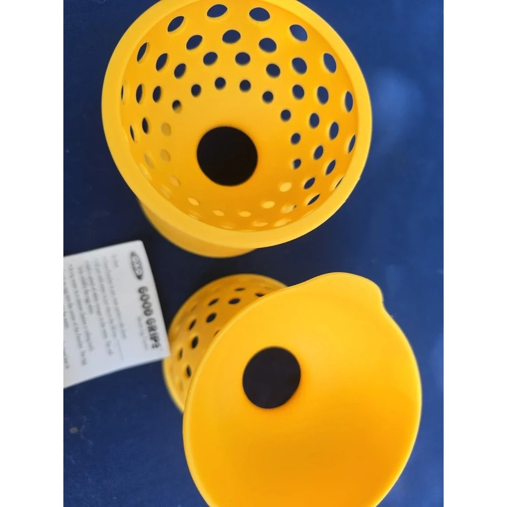 OXO Good Grips Silicone Egg Poachers To Guide Eggs In Boiling Water Instructions